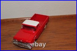 Amt 1960 Ford Pickup Truck Red With White Top Pro Built Kit With Trailer Box