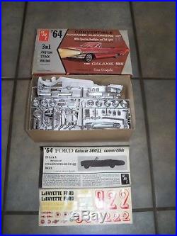 Amt 1964 Ford Galaxie 500xl Convertible 3 In 1 Customizing Model Kit 6114