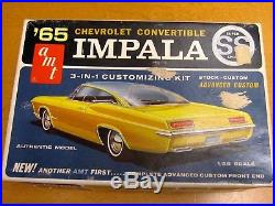 Amt 1965 Chevrolet Impala Ss Conv. Original Unbuilt Model Car Kit #6715-200