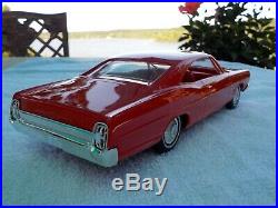 Amt 1967 Ford Galaxie 500 XL Factory Assembled Model In Candyapple Red