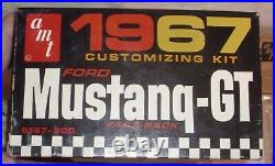 Amt 1967 Ford Mustang-gt Fastback Customizing Model Kit Boxed 125 6167-200