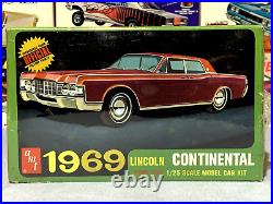 Amt 1969 Lincoln Continental Annual Issue #y907-200 1/25 Amt Nos Model Kit F/s