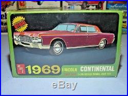 Amt 1969 Lincoln Continental Annual #y907-200 Mpc Mint Factory Sealed Model Kit