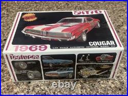 Amt 1969 Mercury Cougar Original Factory Sealed Kit! #y908! Circa 1969! Vmcp