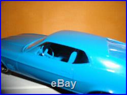 Amt 1/25 1972 Ford Mustang Mach I Fb Grabber Blue Dealer Promo Model Car Nice