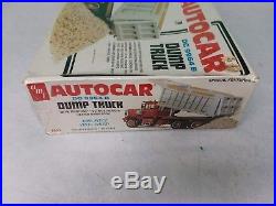 Amt 1/25 Autocar DC 9964b Dump Truck Model Kit Factory Sealed #t817