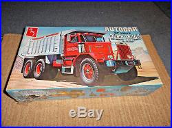 Amt 1/25 Autocar Dc9964b Dump Truck Model Kit Factory Sealed #t817 70's Issue