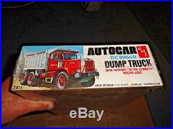 Amt 1/25 Autocar Dc9964b Dump Truck Model Kit Factory Sealed #t817 70's Issue