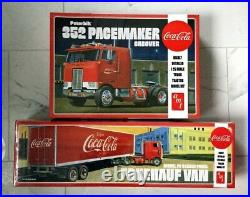 Amt 1/25 Coca Cola Peterbilt 352 Cabover Truck & Trailer Model Kits 1090 & 1109