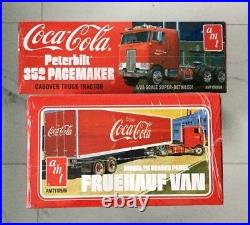 Amt 1/25 Coca Cola Peterbilt 352 Cabover Truck & Trailer Model Kits 1090 & 1109