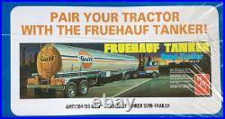 Amt 1/25 Kenworth K-123 Cabover Gulf Transport Truck & Trailer Model Kits # 1433