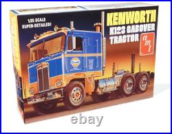 Amt 1/25 Kenworth K-123 Cabover Gulf Transport Truck & Trailer Model Kits # 1433