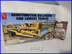 Amt 1-25 Scale Construction Bulldozer Lowboy Trailer & Hobby Gear Sealed New