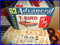 Amt 63 T-bird Hardtop Hobby Model Kit 1/25 Stock Custom Advanced Vintage 1963