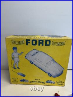 Amt Aluminum Model Toys 1950 Ford Original Remote Control! Red Circa 1950