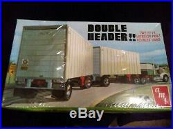 Amt Double Header Two 27' Ft. Ext. Post Doubles Vans. And C. F. Decals