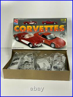 Amt / Ertl 1957 / 1997 Chevrolet Corvettes (2 Complete Kits) Model Kit New