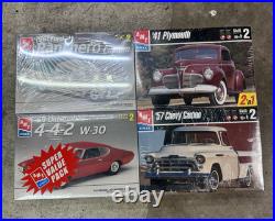 Amt Ertl Model Kit Value-pack 61 Ranchero/41 Plymouth/57 Cameo/69 Olds 442 New Amt Ertl Model Kit Value-pack 61 Ranchero/41 Plymouth/57 Cameo/69 Olds 442 New