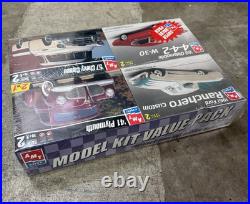 Amt Ertl Model Kit Value-pack 61 Ranchero/41 Plymouth/57 Cameo/69 Olds 442 New Amt Ertl Model Kit Value-pack 61 Ranchero/41 Plymouth/57 Cameo/69 Olds 442 New