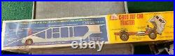Amt Ford C-900 Tractor Truck Plus Five Car Trailer Model Kit 1/25 Scale