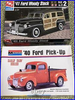 Amt Ford Woody Stock'41 1/25 and MONOGRAM Pick-Up'40 1/24 Model Kits #16839