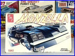 Amt Monzilla Chevy Monza Funny Car Kit#t243 1/25 Amt Nos S/i Unbuilt Model Kit