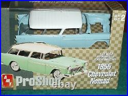 Amt Pro Shop 1955 Chevy Bel Air Nomad 1/25 Prepainted Plastic Model Kit Htf