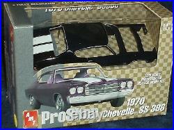 Amt Pro Shop 1970 Chevy Chevelle Ss396 1/25 Prepainted Plastic Model Kit Black