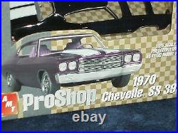 Amt Pro Shop 1970 Chevy Chevelle Ss396 1/25 Prepainted Plastic Model Kit Black