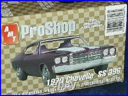 Amt Pro Shop 1970 Chevy Chevelle Ss396 1/25 Prepainted Plastic Model Kit Black