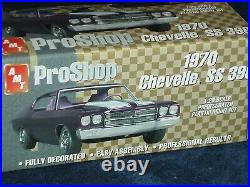 Amt Pro Shop 1970 Chevy Chevelle Ss396 1/25 Prepainted Plastic Model Kit Black