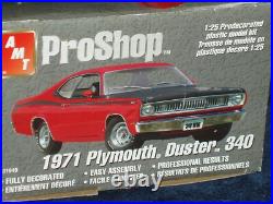 Amt Pro Shop 1971 Plymouth Duster 340 Green 1/25 Prepainted Plastic Model Kit