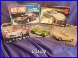 Amt Revell Chevy Corvette Lot Of 5 Kits