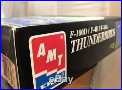 Amt ertl 1/72 8228 f-100d f-4e f-16a thunderbirds 3x vintage model kits parts