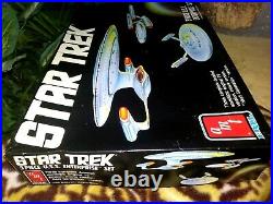 Amt/ertl U. S. S. Enterprise, Adversary 3 Pc. Plastic Model Kits, Star Trek, Nmib