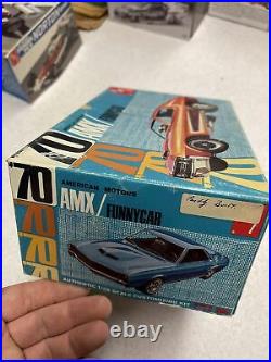 Amt vintage 1970 amx Funny Car Model Kit Partially Built