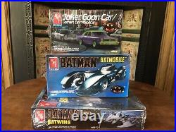 BATMAN TIM BURTON MOVIE AMT ERTL MODEL KITS x 3