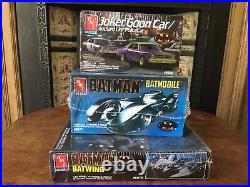 BATMAN TIM BURTON MOVIE AMT ERTL MODEL KITS x 3