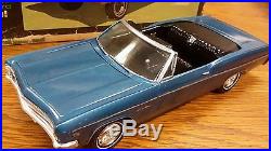 Beautifully built model car display as is AMT 1966 Chevy Impala convertible