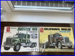 Brand New Sealed amt kenworth movin on truck model kit And Amt California Hauler