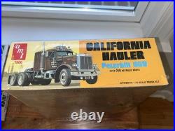 Brand New Sealed amt kenworth movin on truck model kit And Amt California Hauler