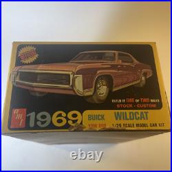 Buick Wildcat AMT Model Car 1/25 Scale Kit, Partially Assembled, with Box, etc