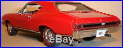 Chevy Chevelle SS 1968 1 Chevrolet Built 24 Car 18 Model 12 Carousel Red 1969 25