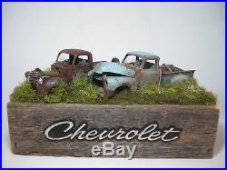 Chevy Pickup Truck Diorama 1941 1950 Built Weathered Custom AMT Revell 1/25 OOAK