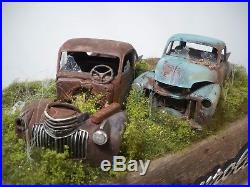 Chevy Pickup Truck Diorama 1941 1950 Built Weathered Custom AMT Revell 1/25 OOAK