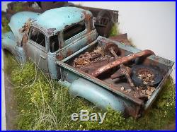 Chevy Pickup Truck Diorama 1941 1950 Built Weathered Custom AMT Revell 1/25 OOAK