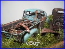 Chevy Pickup Truck Diorama 1941 1950 Built Weathered Custom AMT Revell 1/25 OOAK