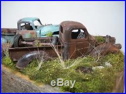 Chevy Pickup Truck Diorama 1941 1950 Built Weathered Custom AMT Revell 1/25 OOAK