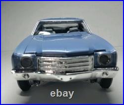 Custom 1970 Monte Carlo Lowrider Model Kit Pearl Light Blue With 13x7 Star Classic