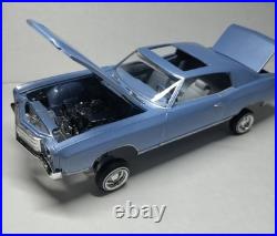 Custom 1970 Monte Carlo Lowrider Model Kit Pearl Light Blue With 13x7 Star Classic